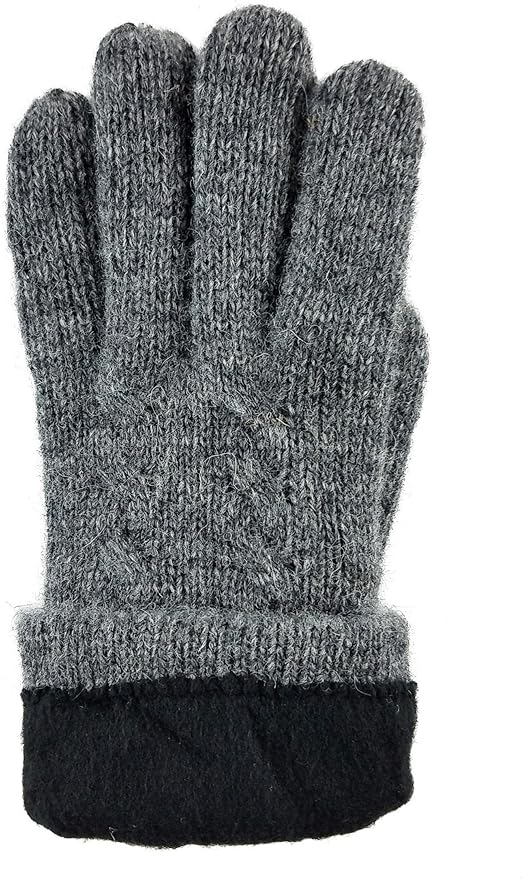 BRUCERIVER Ladie's Pure Wool Knit Gloves with Thinsulate Lining and Cable design