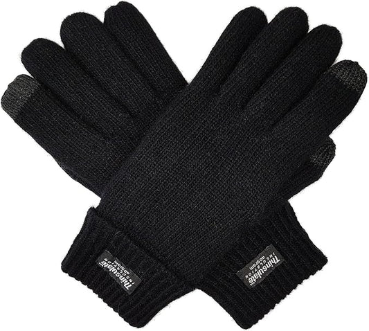 BRUCERIVER Ladie's Wool Knit Gloves with Thinsulate Lining