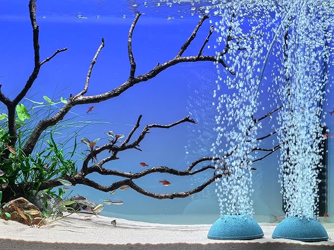 kathson Large Mineral Airstone Bubble 8 Inch Ball Shape Diffuser Air Stone for Aquarium Fish Tank, Pump and Hydroponics(2 Pack)