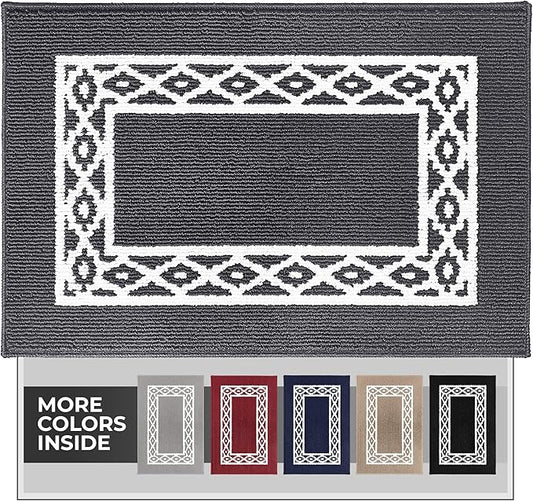 Premium Quality Polypropylene Indoor Door Mat - Beautiful Design with Non-Slip Backing, Washable & Low Profile Doormat - Ideal for Entryway Doors, Foyer, and Mudroom (32" x 48")
