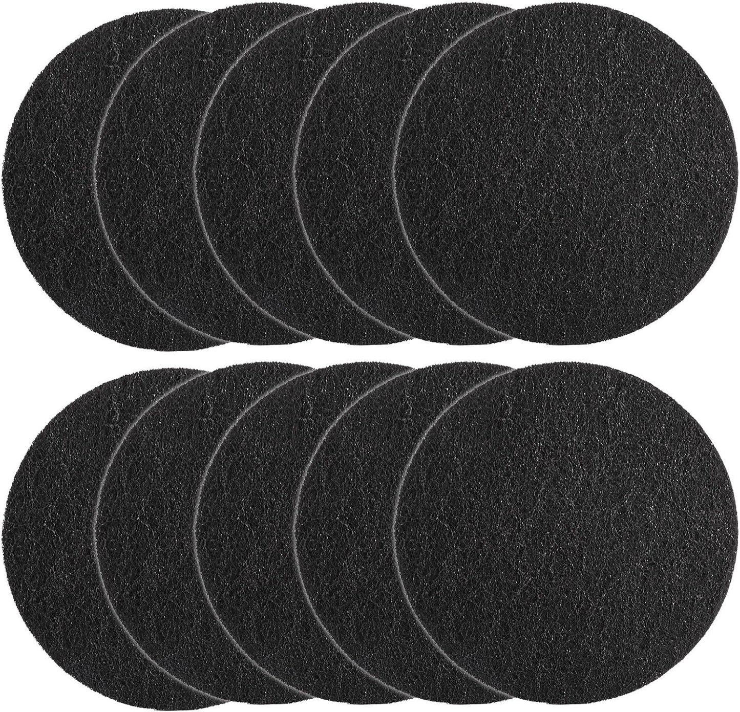 Charcoal Filters for Kitchen Compost Bin, 10 Pack Compost Filters for Countertop Bin Pail Replacement, Activated Charcoal Home Bucket Refill Sets, Round 6.7 Inch