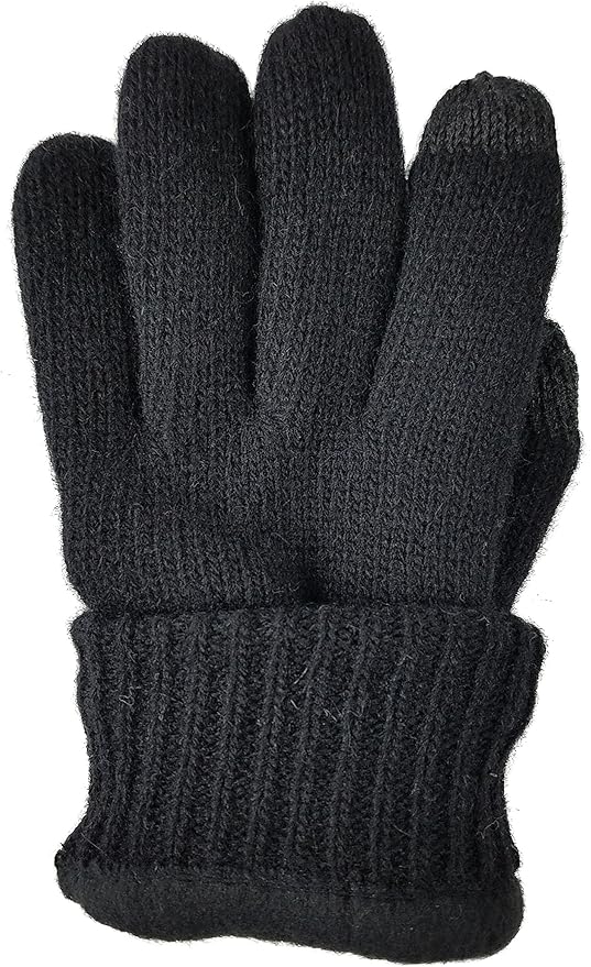 BRUCERIVER Ladie's Wool Knit Gloves with Thinsulate Lining