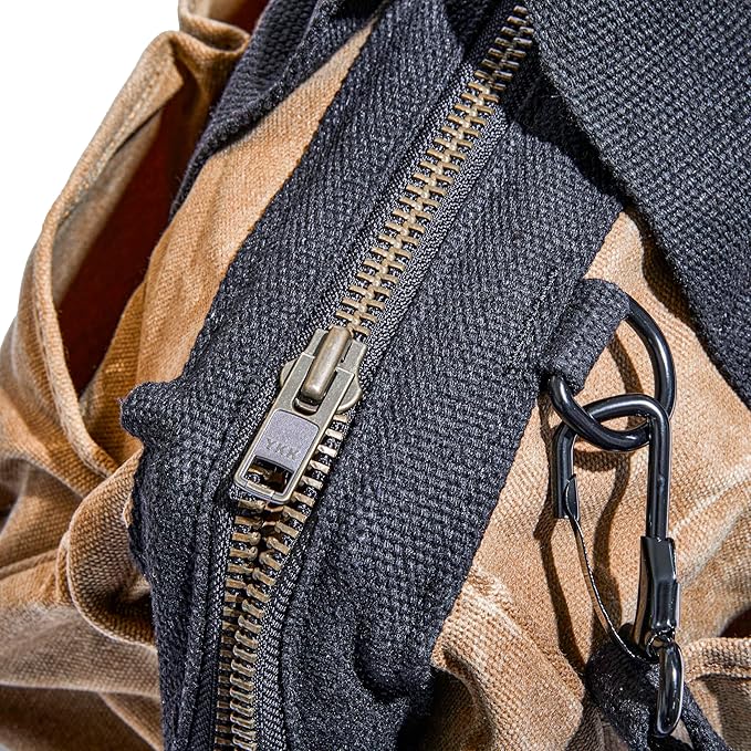 Readywares Tool Bag, Heavy Duty Waxed Canvas Bag for Gear, Tools, Supplies and Equipment (18", Tan)