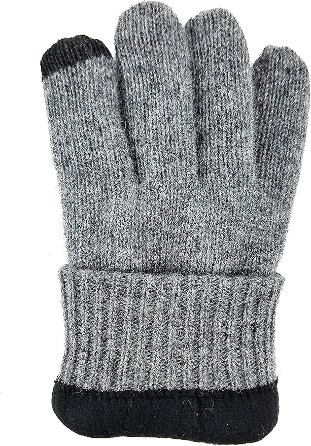 BRUCERIVER Ladie's Wool Knit Gloves with Thinsulate Lining