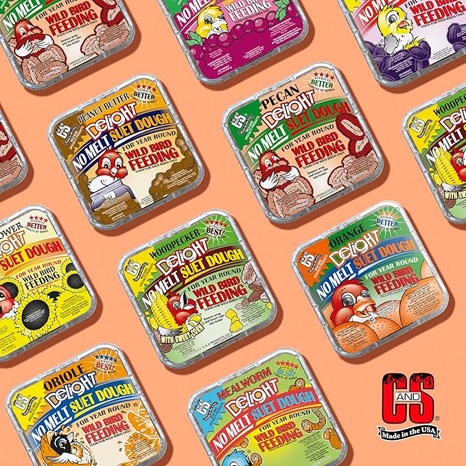 C&S Pecan Delight No Melt Suet Dough 11.75 Ounces 8 Pack